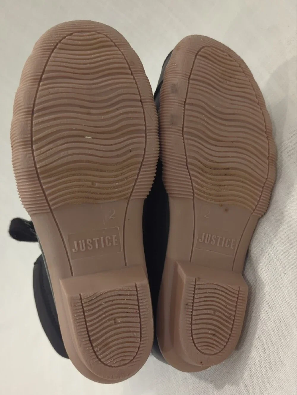 Justice Black Duck Winter Boots size 2